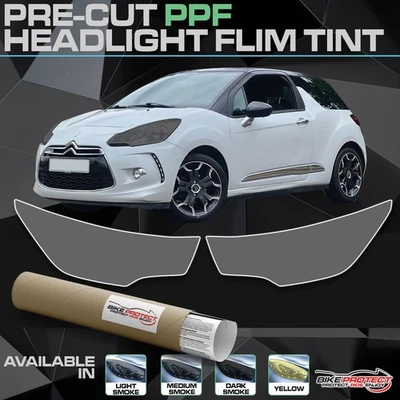 Kit de tinte de faros precortados para Citroen DS3 TPU ahumado PPF película autocurativa - Imagen 1 de 4