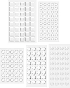 204pcs Clear Bump Dots for Visually Impaired, Silicone Braille Stickers Low... - Picture 1 of 7