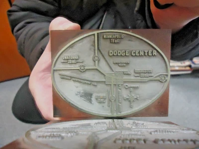 City of Dodge Center with Railroads Newspaper Printing Plate Ad! No Reserve! - Image 1 of 2