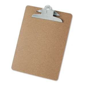 Hardboard Clipboard - Letter Size - Natural Brown Color - Picture 1 of 6