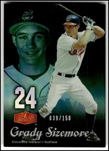 2006 Flair Showcase Grady Sizemore Legacy Emerald #/150 #124 - Picture 1 of 2