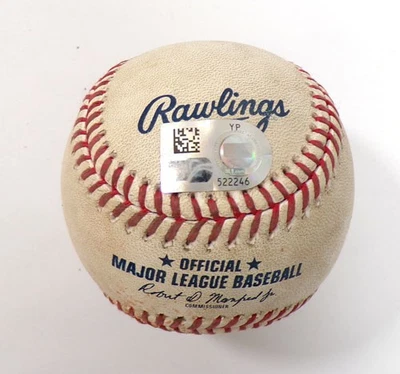 2024 Cincinnati Reds @ Pirates Game Used Baseball Joey Bart/Julian Aguiar COA - Image 1 of 3