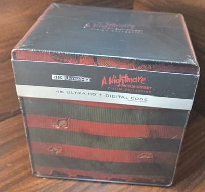A Nightmare on Elm Street 7-Film Collection Steelbook (4K)-NEW-Free Box Shipping - Image 1 of 4