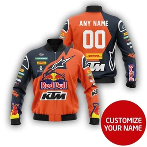 NASCAR Vintage Adult Racing Jacket Fully Printed Bulls Jacke & gratis (T-Shirt) - Bild 1 von 3