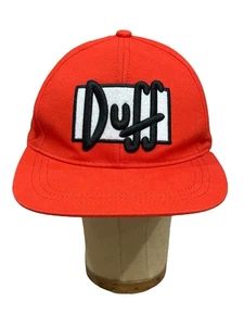 Neu mit Etikett Universal Studios The Simpsons Mütze rot Duff Bier Logo Erwachsene verstellbar - Bild 1 von 8
