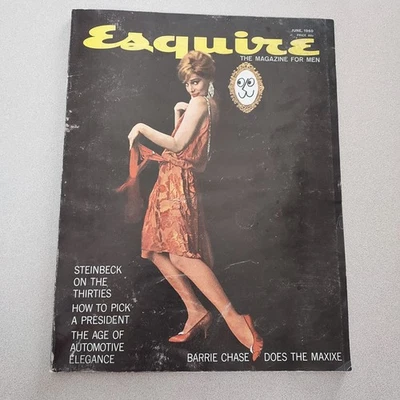 Esquire  Magazine for Men June 1960 Barrie CHASE No Label  Vintage Advertising - Image 1 of 4