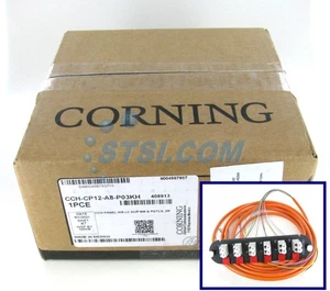 Corning CCH-CP12-A8-P03KH Pigtailed Fiber Panel, 6 LC Duplex OM1 MM ~STSI - Picture 1 of 4