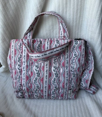 Cath Kidston Quilted Crossbody Bag Red Floral - Image 1 of 4