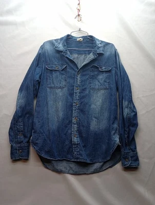 Camisa vaquera azul asfalto para mujer azul denim talla XL bolsillos abotonados  Foto 1 de 4