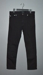 Belstaff Black Biker Jeans 30 size Stretch Skinny Slim - Picture 1 of 13