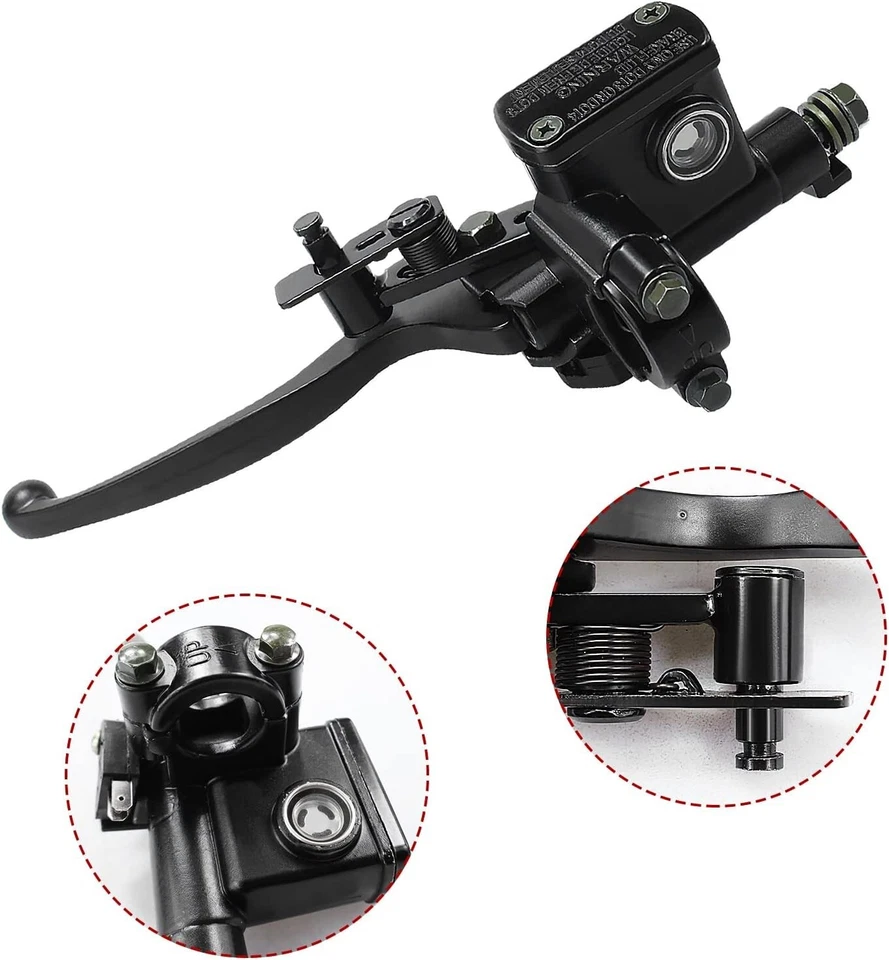 ATV Quad Dirt Pit Bike Master Cylinder Left Brake Lever Part 125cc Hydraulic