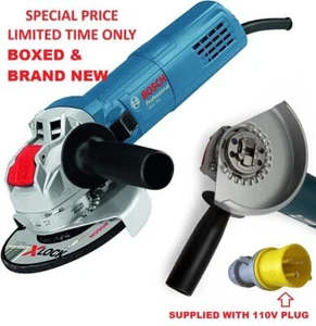 Bosch Smerigliatrice Angolare 4,5 Pollici 115mm X-LOCK 110V 750W Manico Ausiliario GWX 750-115 - Foto 1 di 9