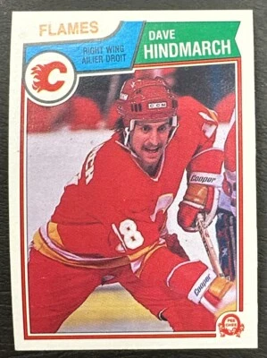 1983-84 O-Pee-Chee OPC Hockey - #82 Dave Hindmarch RC - Calgary Flames - Image 1 of 2