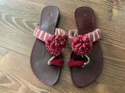 Hand Made Flat Kolapuri Sandle Kussa Uk Size 4 - Image 1 of 3