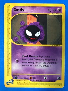 Gastly 109/165 Common Expedition Base Set Pokemon Card 2002 WOTC E Reader LP/MP - Picture 1 of 3