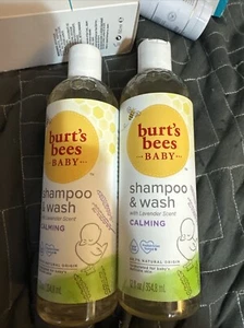 2 Pack-Burt's Bees Baby Shampoo and Wash Original 99% Natural 12 oz (Lot Of 2) - Picture 1 of 1