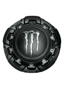 Monster Satin Black Wheel Center Cap 6033L217 6032K88 - Picture 1 of 4
