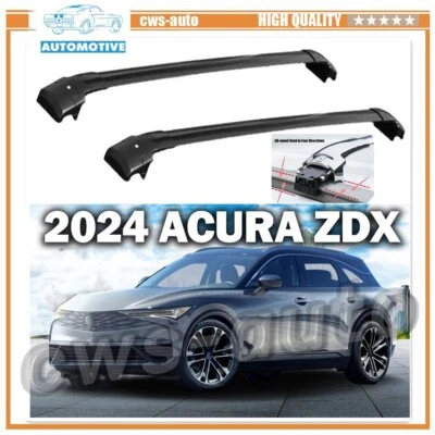 2PCS Aluminum Cross Bar Fits for Acura ZDX 2024 Crossbar Cagro Carrier Vise Type Foto 1 de 4