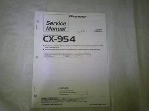 Pioneer CX-954 DVD Mechanism Unit Factory Service Manual CRT2670 - Picture 1 of 4
