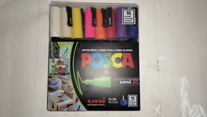 Posca PC-1MR ultrafeine Kugelspitze Markerstifte - verschiedene Farben (16er Pack) - Bild 1 von 2