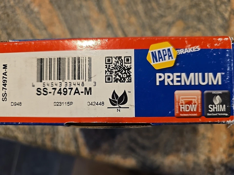 Napa Premium Frenos SS-7497A-M Protector Silencioso Semi Metálico Honda Civic 2003-2015 Foto 1 de 4