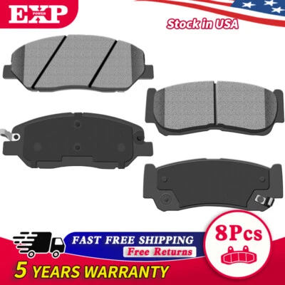 Pastillas de freno delanteras y traseras de cerámica con herrajes para Hyundai Santa Fe 2007-2009 Foto 1 de 4