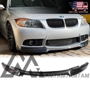 V Style Carbon Front Lip For 2005-2011 BMW E90 E91 E92 E93 GoodGo M3 Replica - Picture 1 of 7