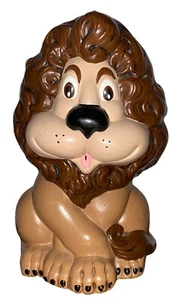 Vintage Atlantic Mold Ceramic Lion Figure Statue 8" Tall Hand Painted Coin Bank - Picture 1 of 5