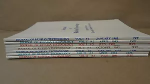 Journal Of Russian Technology Supported By The Russian Academy Of Science - Picture 1 of 3