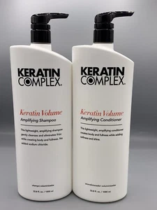 Keratin Complex Keratin Volume Amplifying Shampoo & Conditioner Set 33.8 OZ Ea - Picture 1 of 3