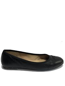 French Sole Women’s Kathy Slip-On Flat Black Size 8.5 M