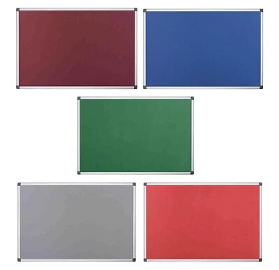 KAV Notice Board Felt 120X90cm Maya Aluminium Frame Felt Board for Home, Office