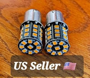 2 Super Yellow LED Turn Signal Bulbs for Suzuki 2003-2017 Burgman 650 Scooter - Picture 1 of 5