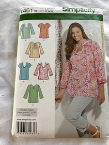 Simplicity 1461 SzBB 20w-28w Tunic Top Uncut Factory Fold - Picture 1 of 4