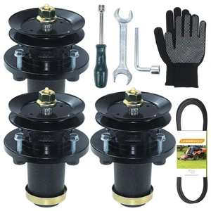 LAWNEAGLE 3 Pack Greased 539131898 Spindle Assembly 532173434 Mandrel Pulley - Picture 1 of 9