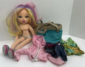 Muñeca de moda adolescente de felpa Ty Girlz linda caramelo posable 14" 2007 con bolso y ropa - Imagen 1 de 5