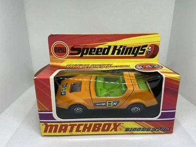 Matchbox Speed Kings Nissan 270X- K-42-APERTURA CABINA-NARANJA-EN CAJA SIN PERFORAR Foto 1 de 4