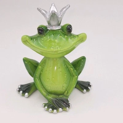 Deko Frosch Froschkönig groß mit Krone 11 cm von Formano  - Bild 1 von 4