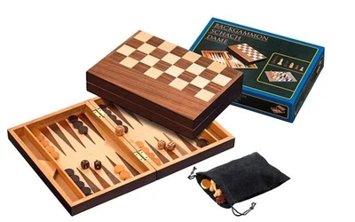Schach Backgammon Dame  modernes Design Philos 2508 Angebot - Bild 1 von 3