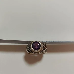 BWL Special Edition Ring Purple Bill Wall Leather Purple Stone Color USED Jp - Picture 1 of 6