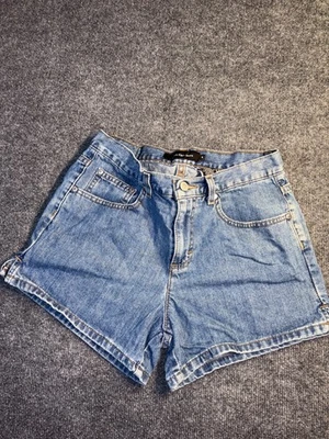 Calvin Klein Denim Shorts Womens 6 Blue Side Slit Medium Wash 5-Pocket White Tab - Image 1 of 4