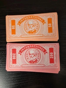 Vintage MB Games Operation 2004 Replacement Money 50 & 200 Value Notes x50 Piece - Picture 1 of 4
