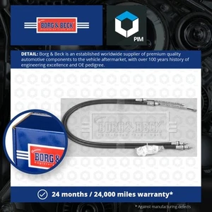 Handbrake Cable Rear Left or Right BKB2552 Borg & Beck Hand Brake Parking New - Picture 1 of 3