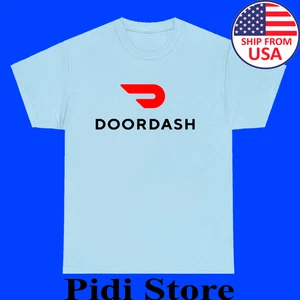 Doordash Food Delivery Driver Men's Light Blue Size S to 3XL - Picture 1 of 1