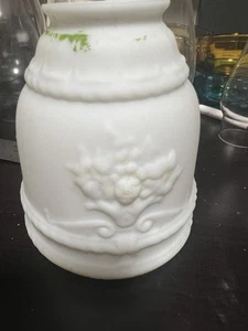 Antique Victorian Satin Milk Glass Sconce Shade 2.25 Fitter - Picture 1 of 10