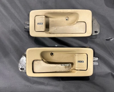90-93 Acura Integra DA cupé 2 puertas bronceado manijas interiores izquierda y derecha 92 Foto 1 de 4