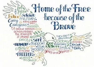 Let's Be Brave Cross Stitch Chart By Ursula Michael - Picture 1 of 1