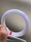 57mm Natural 100% Icy Lavender Purple Jadeite Jade Bangle Bracelet【Grade A】