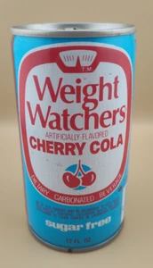 WEIGHT WATCHERS CHERRY COLA STRAIGHT STEEL SODA POP CAN - Picture 1 of 6
