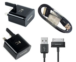 SAMSUNG GALAXY TAB 2 10.1 / 8.9 / 7.0 PLUS CARICATORE DA PARETE RETE 2A + CAVO USB 2.0 - Foto 1 di 4